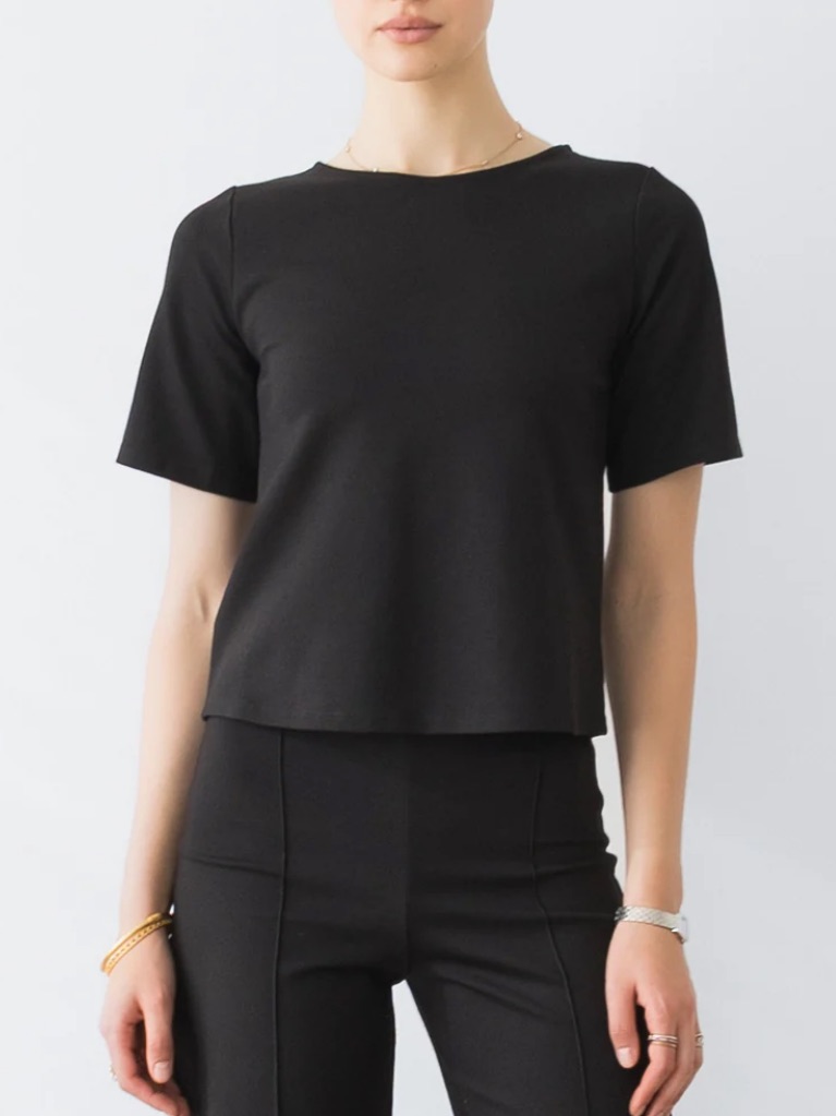Nwt Ripley Rader Ponte Knit Short Sleeve Top
